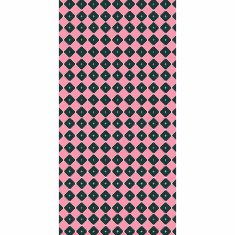 Tapete - Weihnachten – Rosa – Grün – Stern — 2