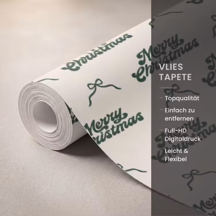 Tapete - Text – Grün – Schleife — 3