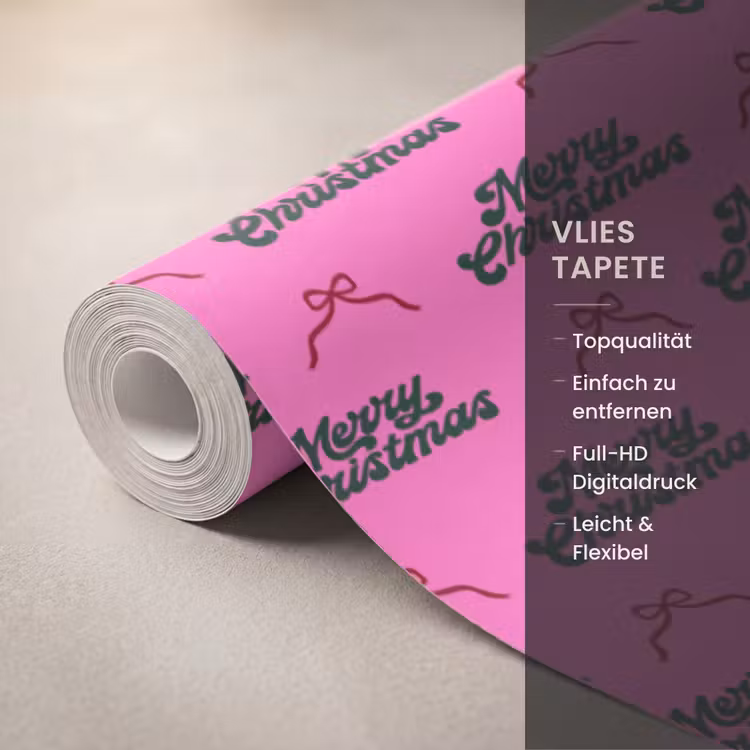 Tapete - Text – Neon – Rosa – Weihnachten — 3