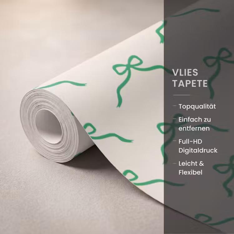 Tapete - Schleife – Creme – Grün – Weihnachten — 3