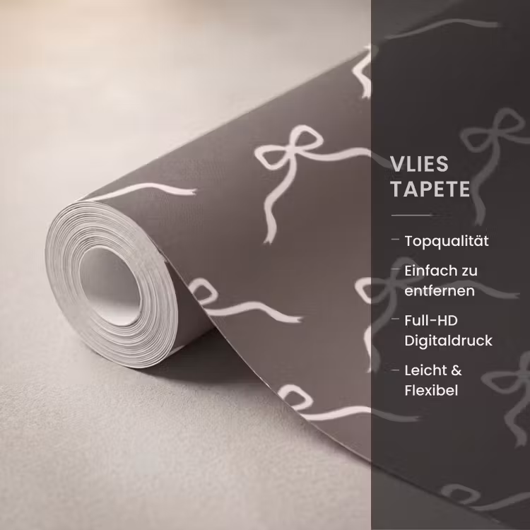 Tapete - Weihnachten – Schleife – Braun — 3