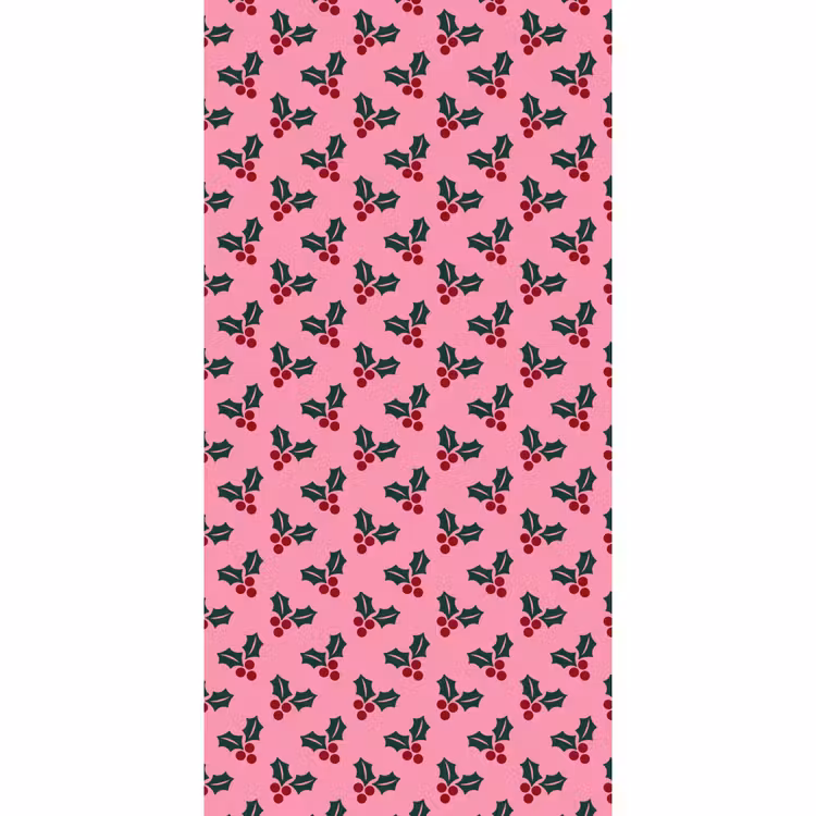 Tapete - Rosa – Weihnachten – Stechpalme — 2