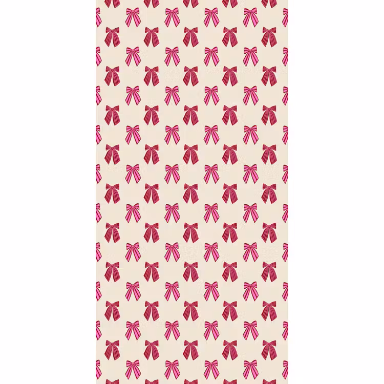 Tapete - Schleifen – Weihnachten – Rosa – Cremefarben — 2