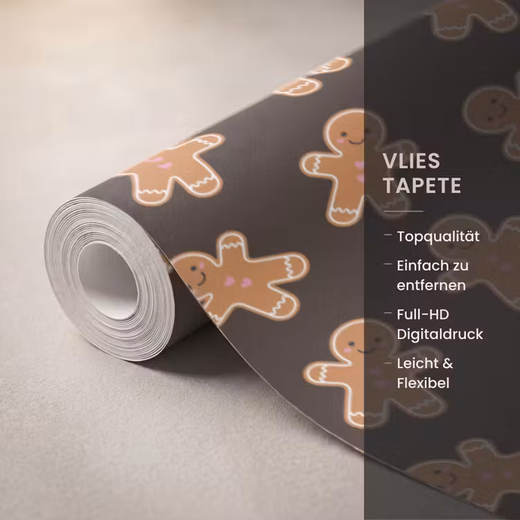 Tapete - Braun – Pfefferkuchen – Weihnachten — 3