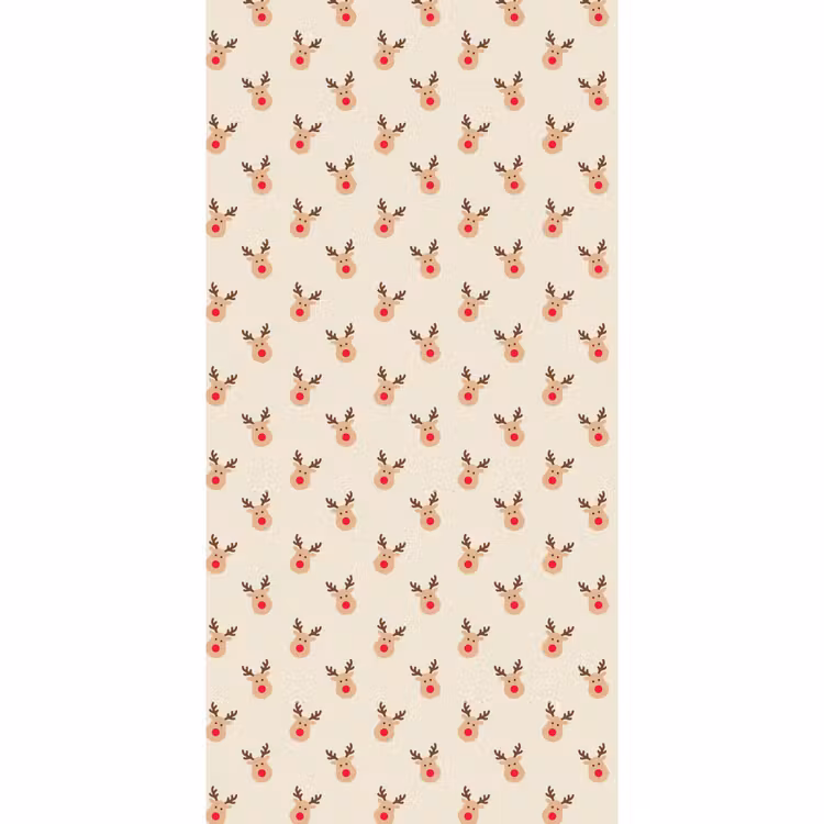 Tapete - Rentiere – Weihnachten – Creme — 2