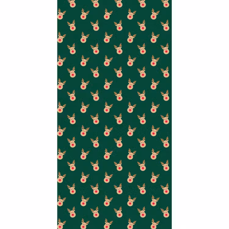 Tapete - Rentiere – Weihnachten – Grün — 2