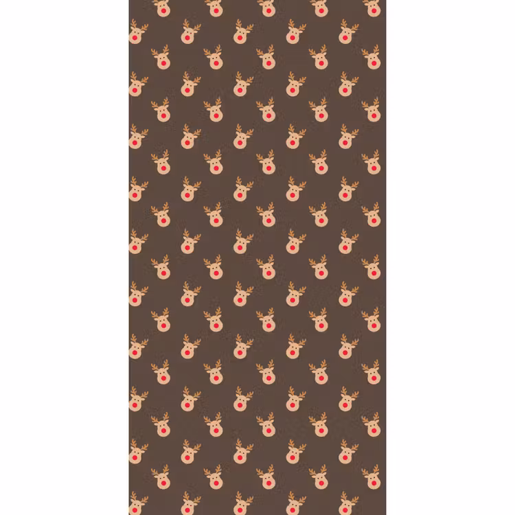 Tapete - Weihnachten – Rentiere – Braun — 2