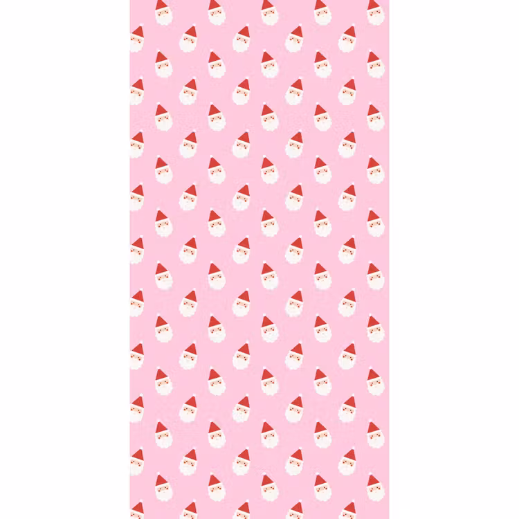 Tapete - Weihnachtsmann – Weihnachten – Rosa — 2