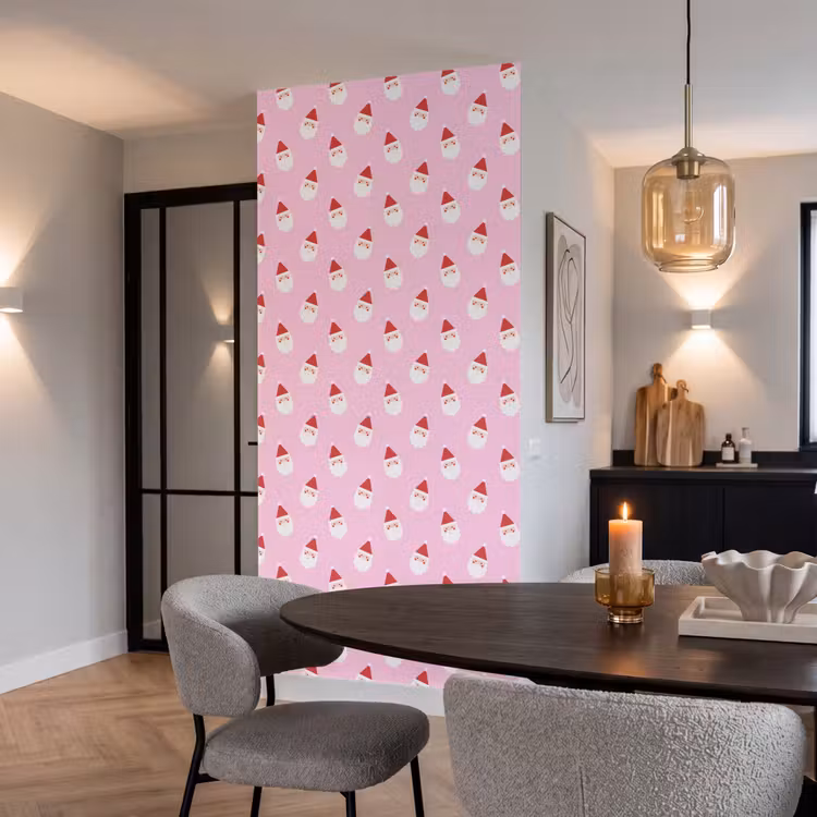 Tapete - Weihnachtsmann – Weihnachten – Rosa — 5