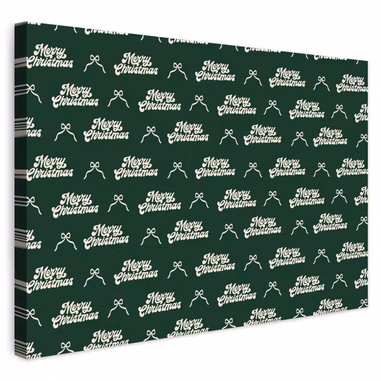 Outdoor Leinwand - Text – Grün – Weiß – Text — 1