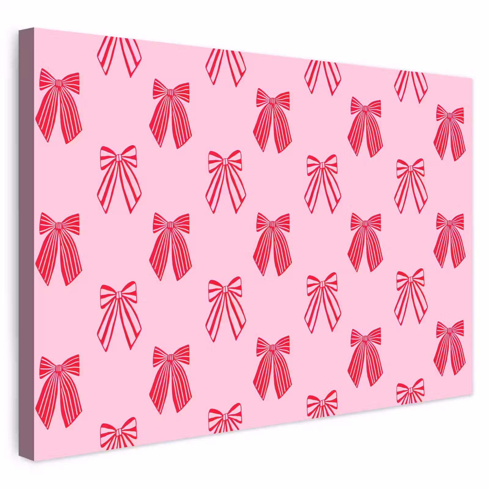 Outdoor Leinwand - Schleifen – Weihnachten – Rosa – Rot — 1