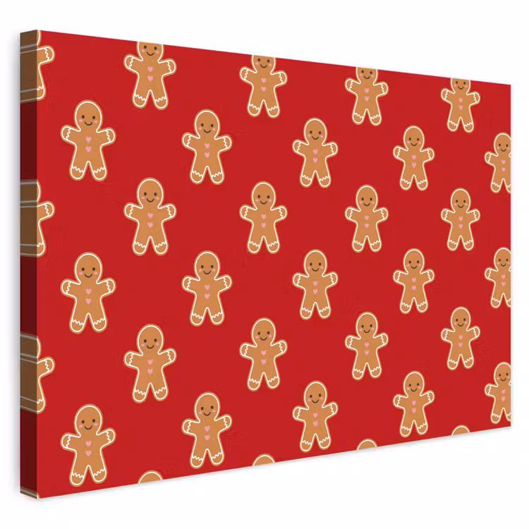 Outdoor Leinwand - Lebkuchen – Weihnachten – Rot — 1