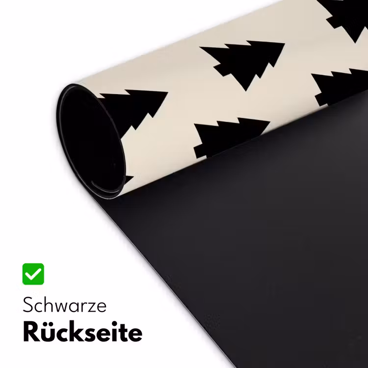 Schreibtischunterlage - Weihnachtsbaum – Weiß – Schwarz — 2
