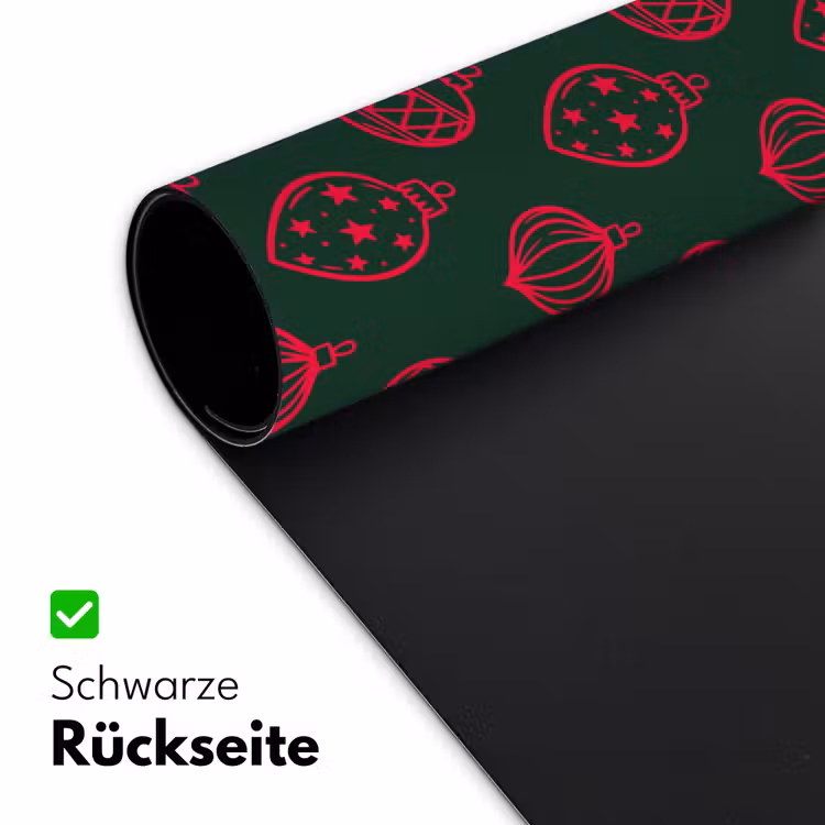 Schreibtischunterlage - Weihnachtskugel – Rot – Grün — 2