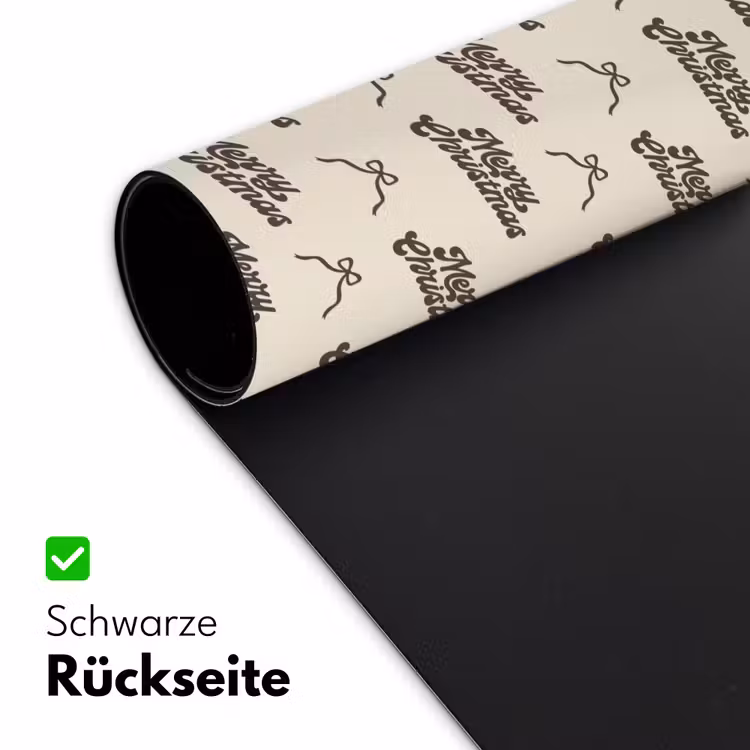 Schreibtischunterlage - Text – Braun – Creme – Schleife — 2