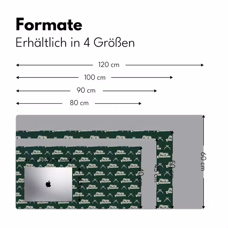 Schreibtischunterlage - Text – Grün – Weiß – Text — 5