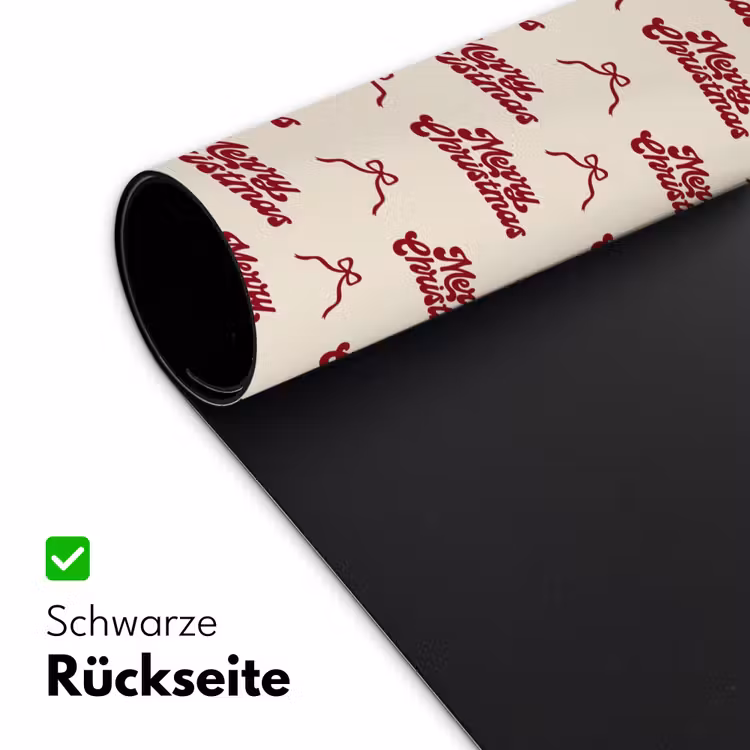 Schreibtischunterlage - Text – Rot – Creme – Schleife — 2