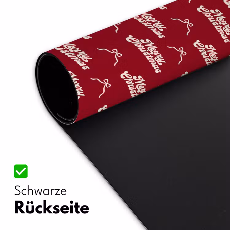 Schreibtischunterlage - Text – Rot – Weiß – Schleife — 2