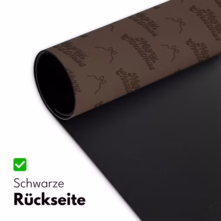 Schreibtischunterlage - Text – Schleife – Braun — 2