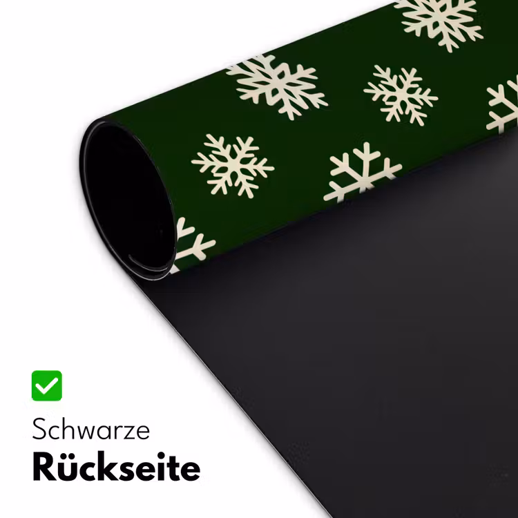 Schreibtischunterlage - Schneeflocke – Grün – Weiß – Weihnachten — 2