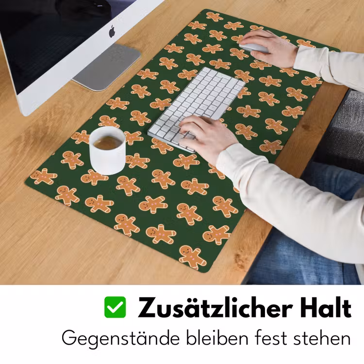 Schreibtischunterlage - Lebkuchen – Weihnachten – Grün – Braun — 3