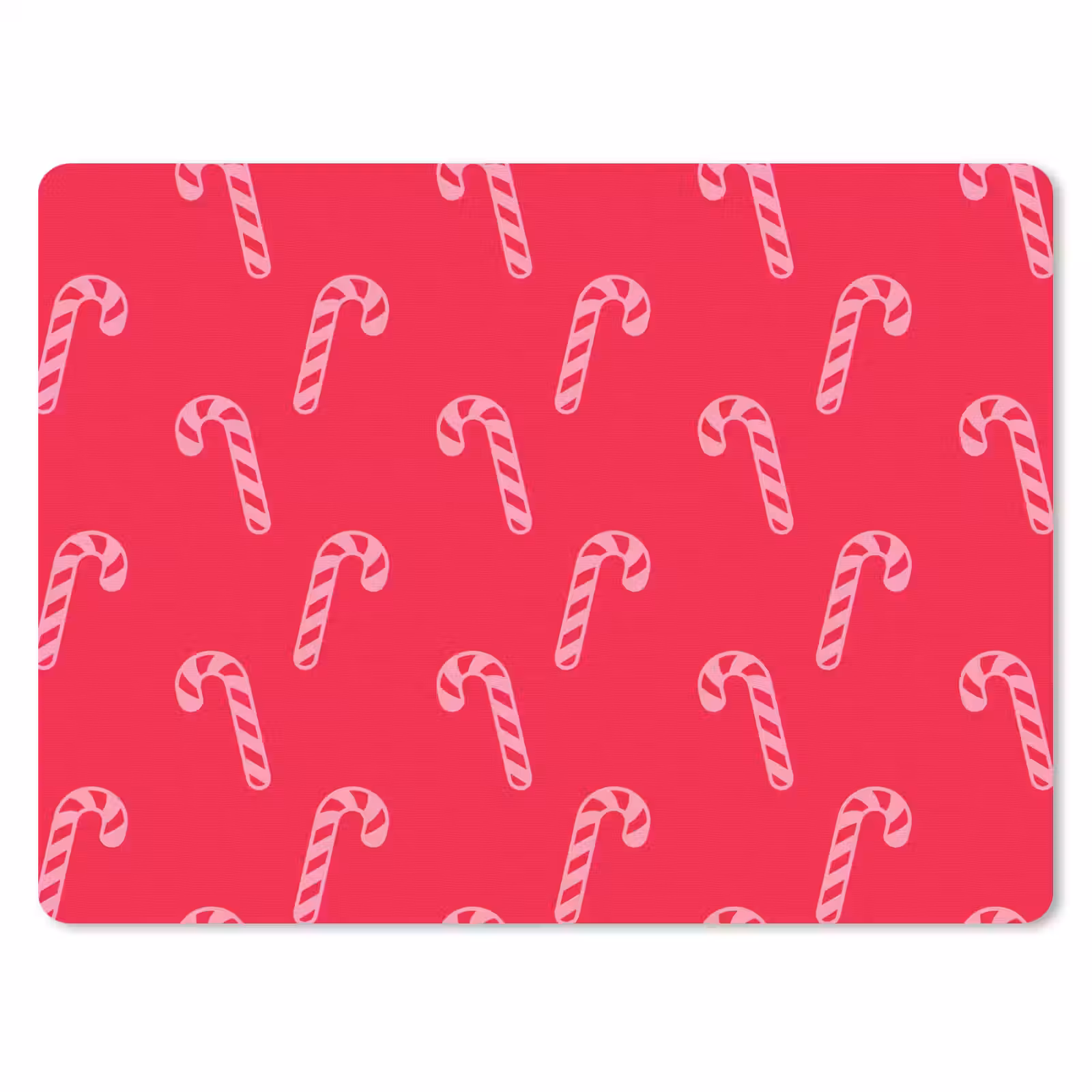 Mauspad - Weihnachten – Rosa – Rot – Zuckerstange — 1