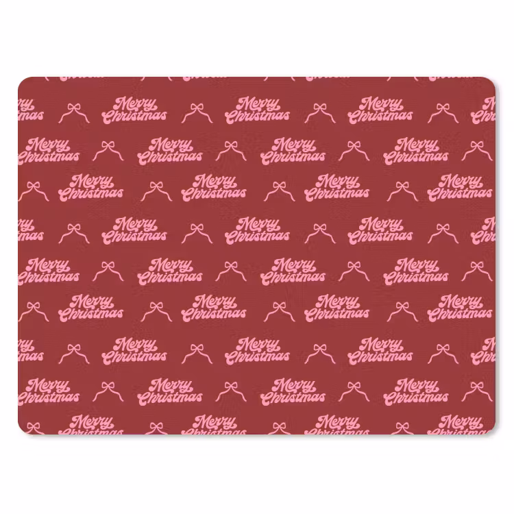 Mauspad - Text – Rot – Rosa – Schleife — 1