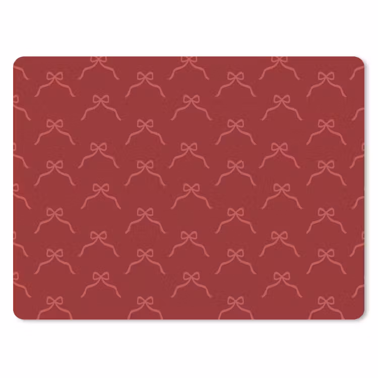 Mauspad - Schleife – Rosa – Rot – Weihnachten — 1