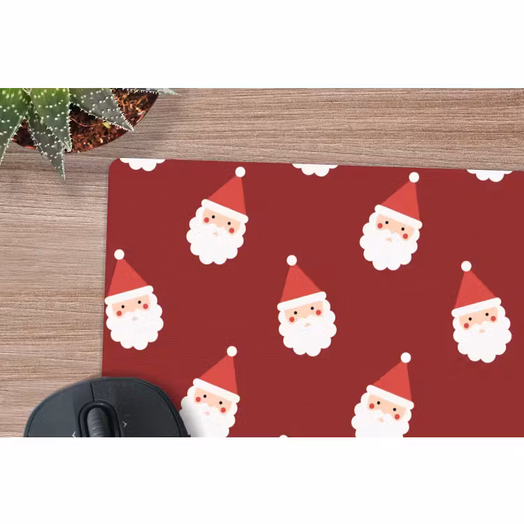 Mauspad - Weihnachtsmann – Weihnachten – Rot — 4