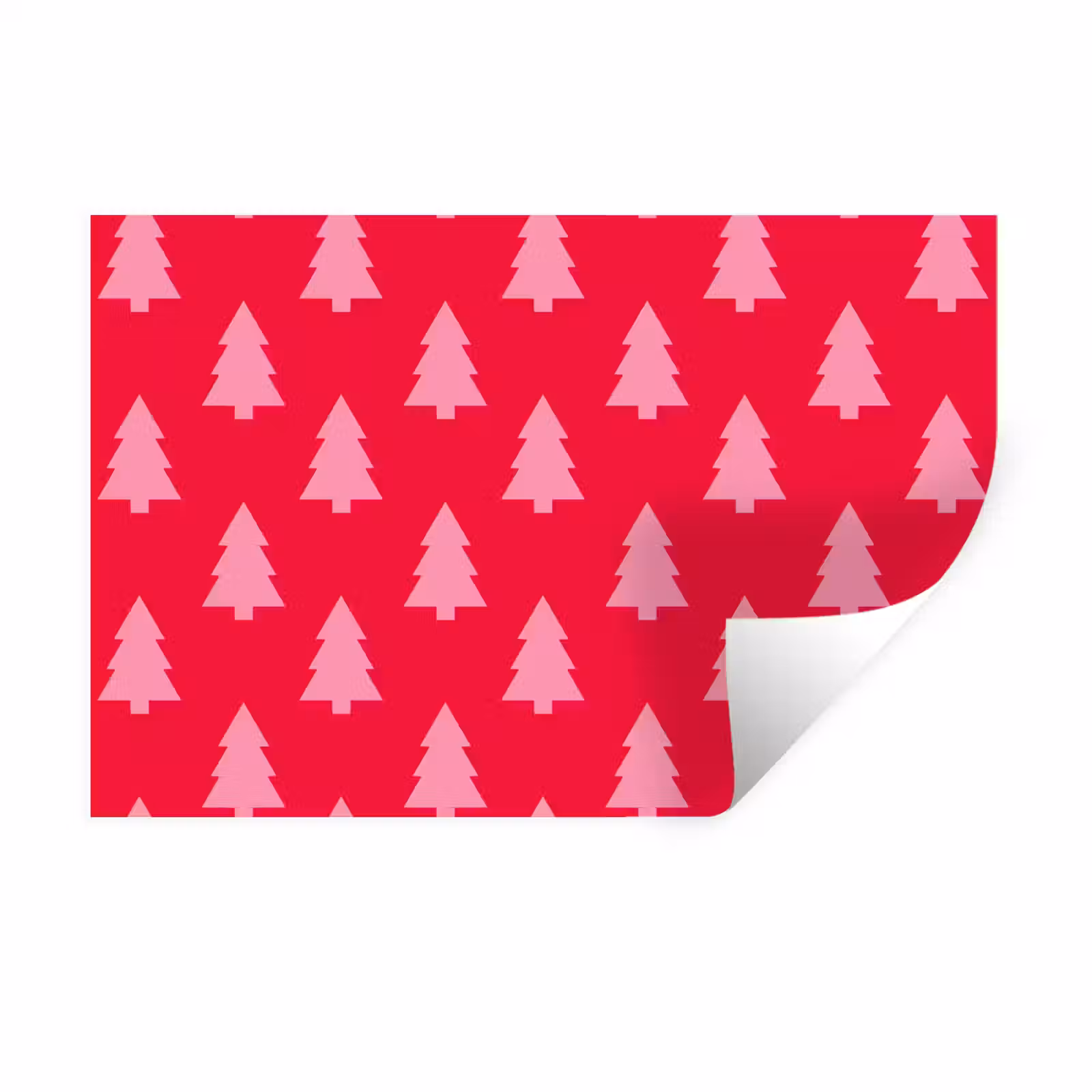 Wandtattoo – Weihnachtsbaum – Rosa – Rot — 1