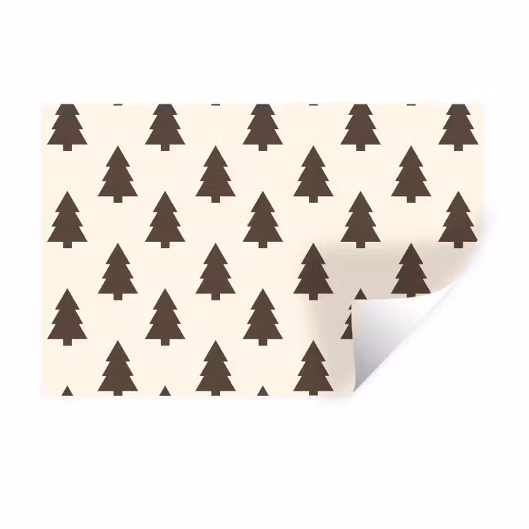 Wandtattoo – Weihnachtsbaum – Creme – Grau — 1