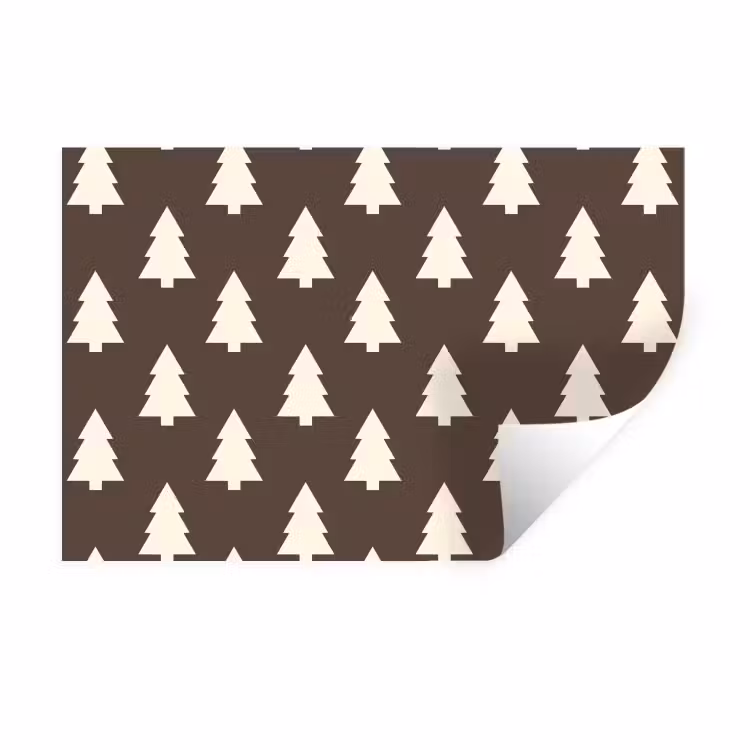 Wandtattoo – Weihnachtsbaum – Grau – Cremefarben — 1