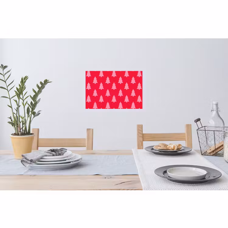 Wandtattoo – Weihnachtsbaum – Rosa – Rot — 4
