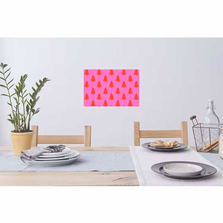 Wandtattoo – Weihnachtsbaum – Rot – Neon — 4