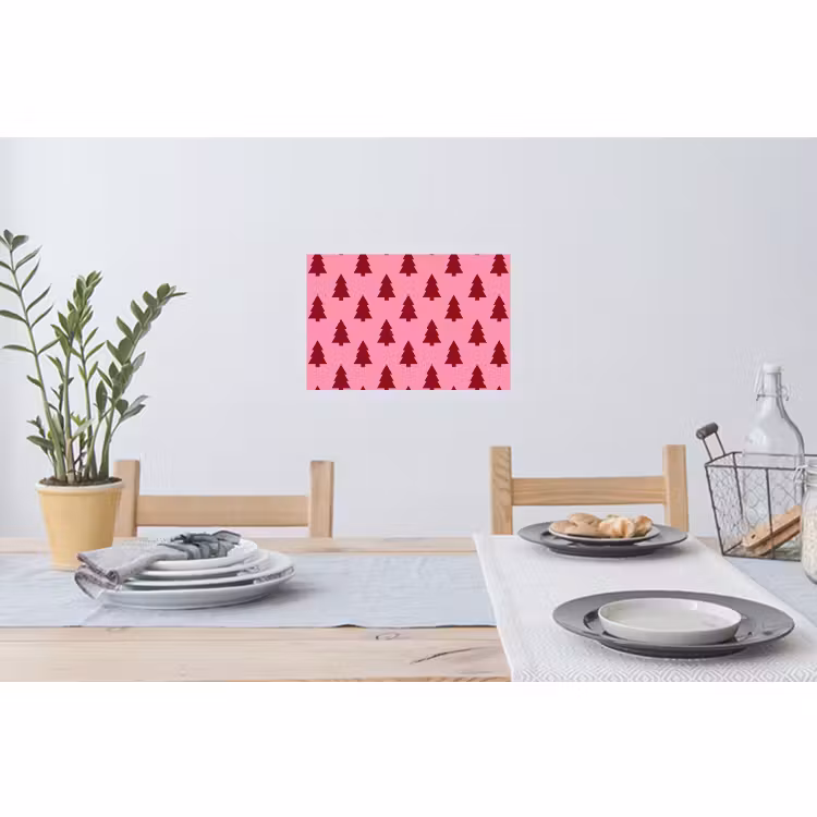Wandtattoo – Weihnachtsbaum – Rot – Rosa — 4