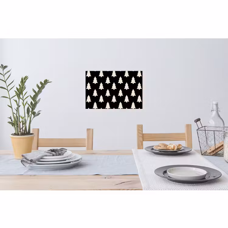 Wandtattoo – Weihnachtsbaum – Schwarz – Weiß — 4