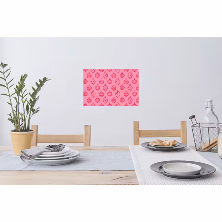 Wandtattoo – Weihnachtskugel – Rosa – Rot — 4