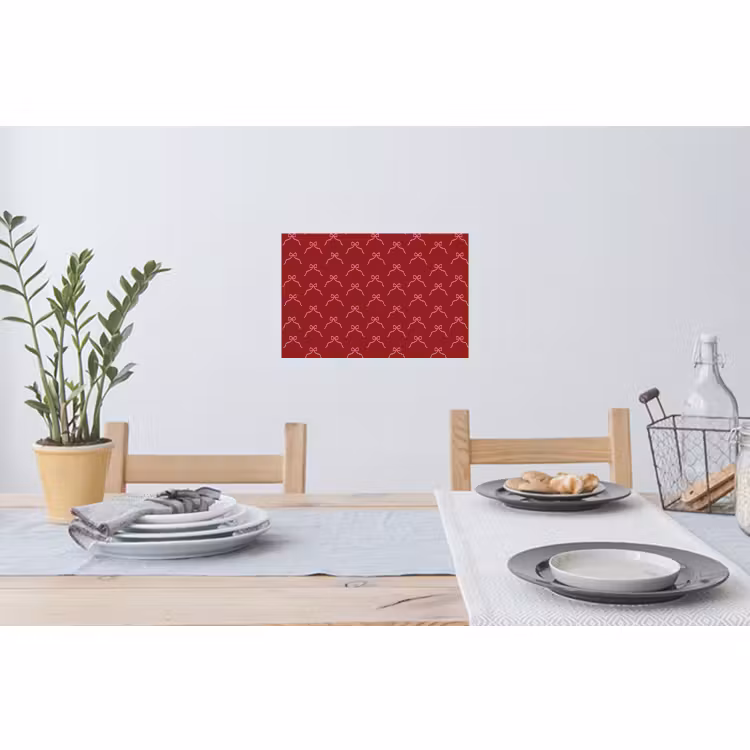 Wandtattoo – Schleife – Weihnachten – Rot – Rosa — 4