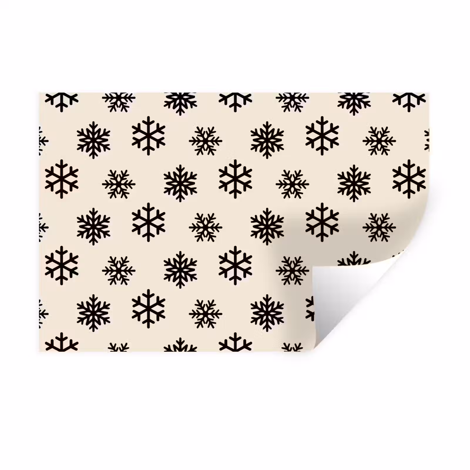 Wandtattoo – Schneeflocke – Creme – Weiß — 1