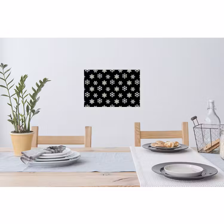 Wandtattoo – Schneeflocke – Schwarz – Weiß – Weihnachten — 4