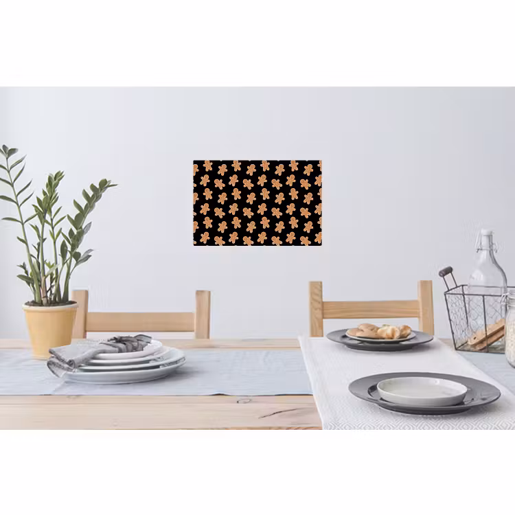 Wandtattoo – Lebkuchen – Weihnachten – Schwarz – Braun — 4