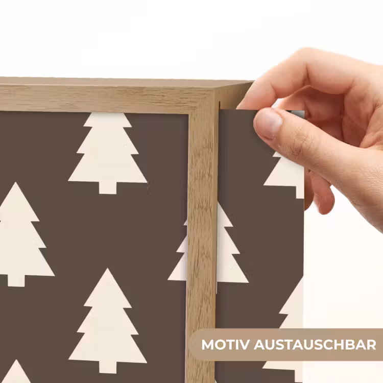 Nachtlicht Kinder - Weihnachtsbaum – Grau – Cremefarben — 5