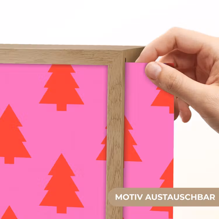 Nachtlicht Kinder - Weihnachtsbaum – Rot – Neon — 5