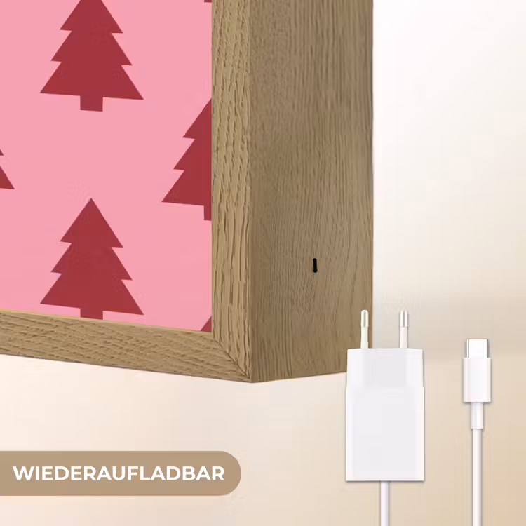 Nachtlicht Kinder - Weihnachtsbaum – Rot – Rosa — 9