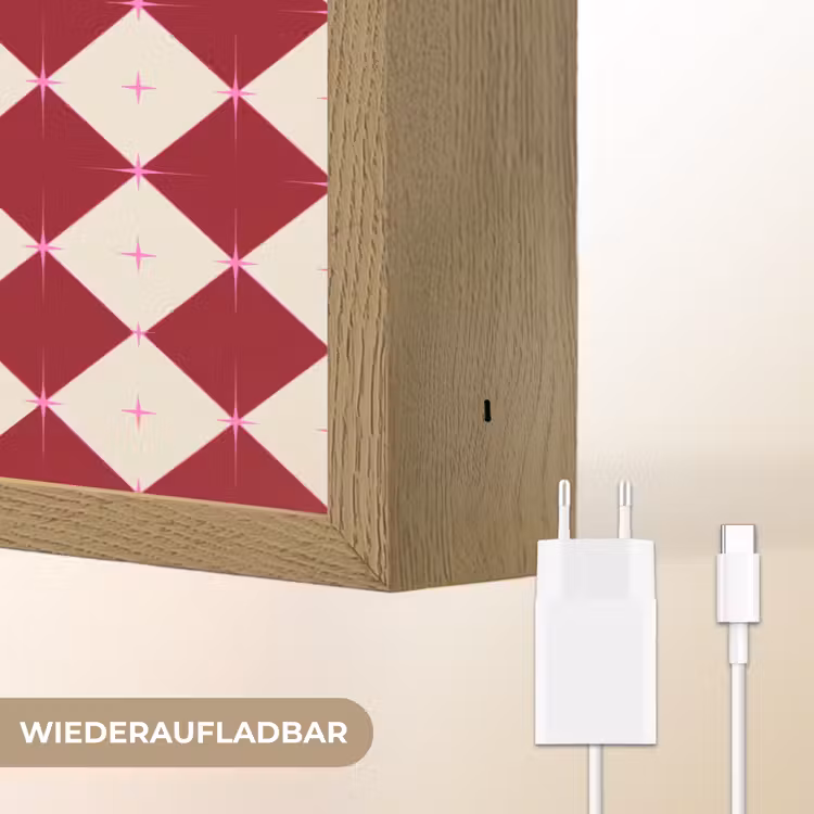 Nachtlicht Kinder - Stern – Rosa – Rot – Weihnachten — 9