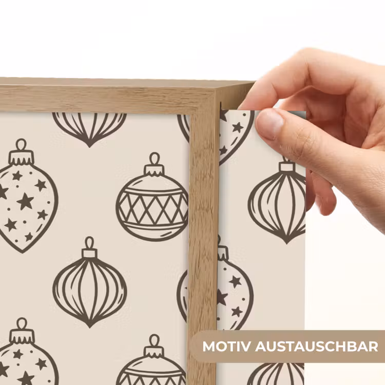 Nachtlicht Kinder - Weihnachtskugel – Grün – Cremefarben — 5