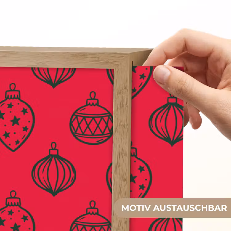 Nachtlicht Kinder - Weihnachtskugel – Grün – Rot — 5