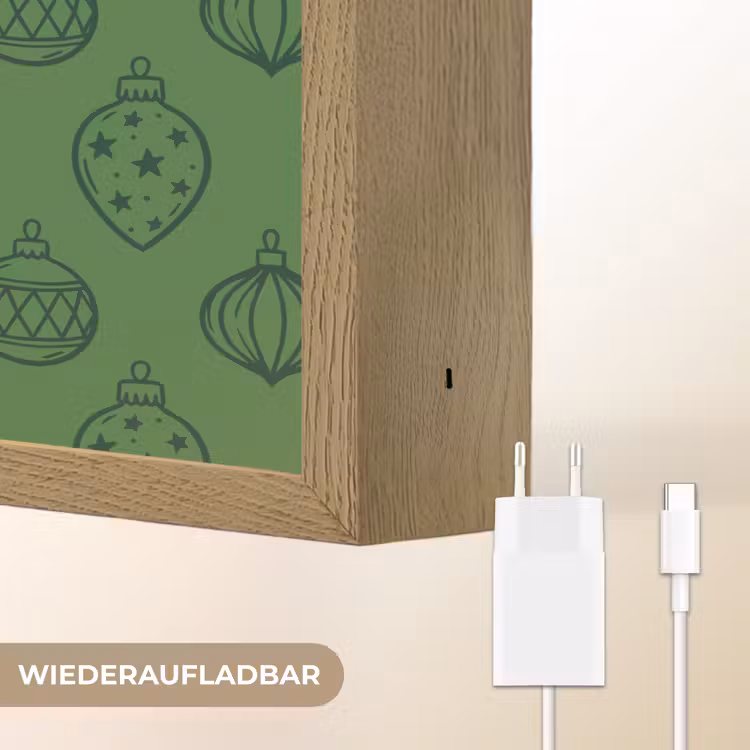 Nachtlicht Kinder - Weihnachtskugel – Weihnachten – Grün — 9