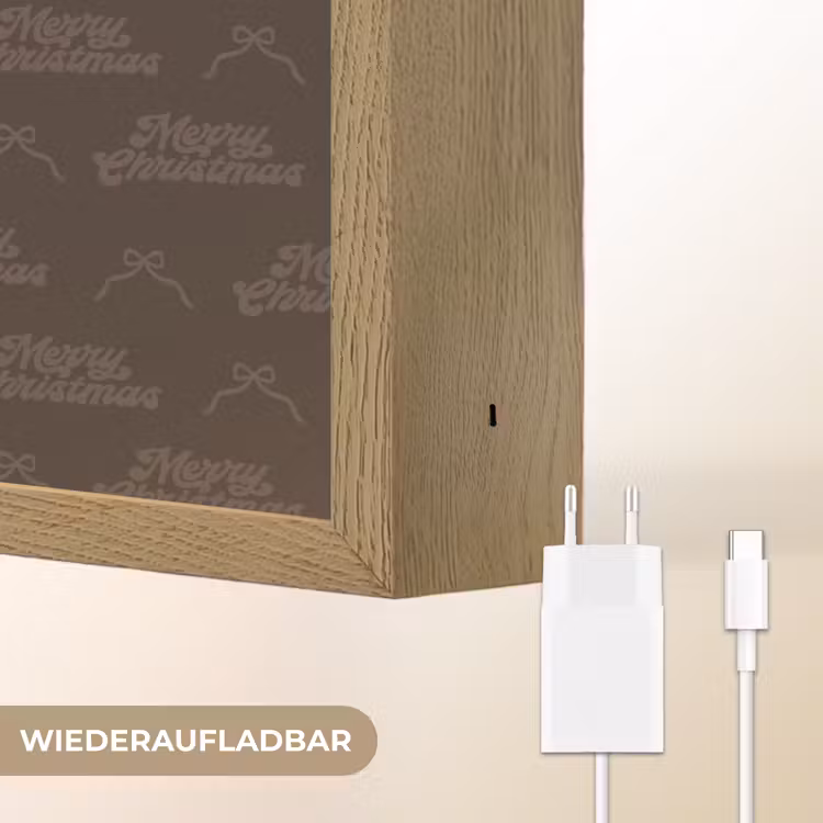 Nachtlicht Kinder - Text – Braun – Schleife — 9