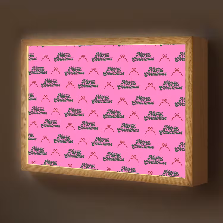 Nachtlicht Kinder - Text – Neon – Rosa – Weihnachten — 1